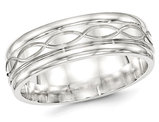 Men's Sterling Silver 7mm Polished Infinity Band Ring